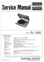 Technics - SL-1300 - Service manual 
